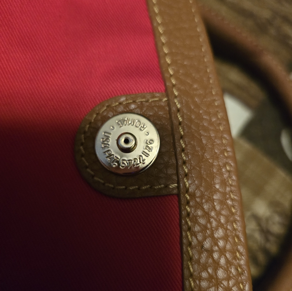 DOONEY & BOURKE Tan Pebbled Leather Satchel - Picture 3 of 13